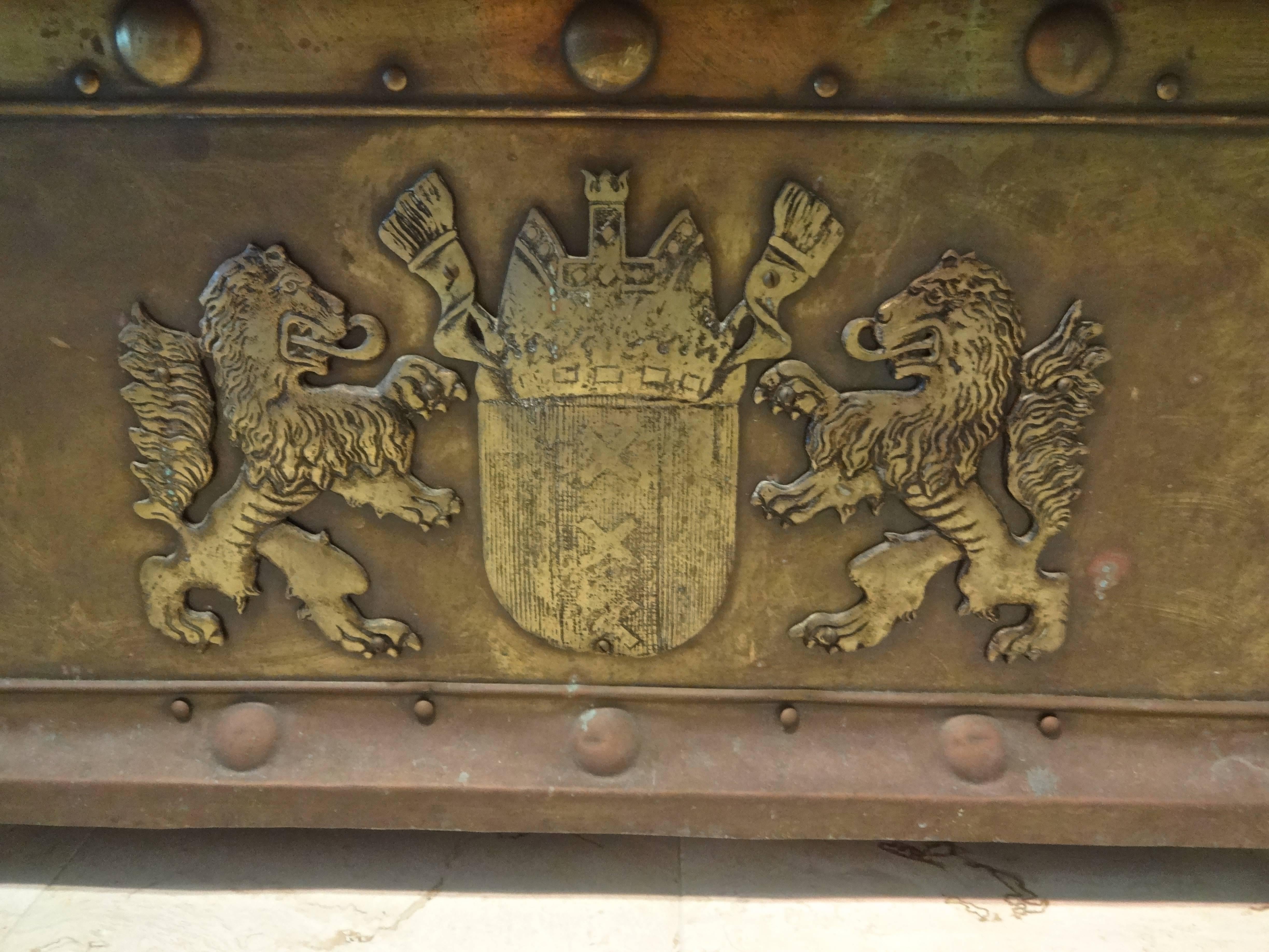 Dutch Netherlands, Amsterdam Copper-Clad Chest or Trunk