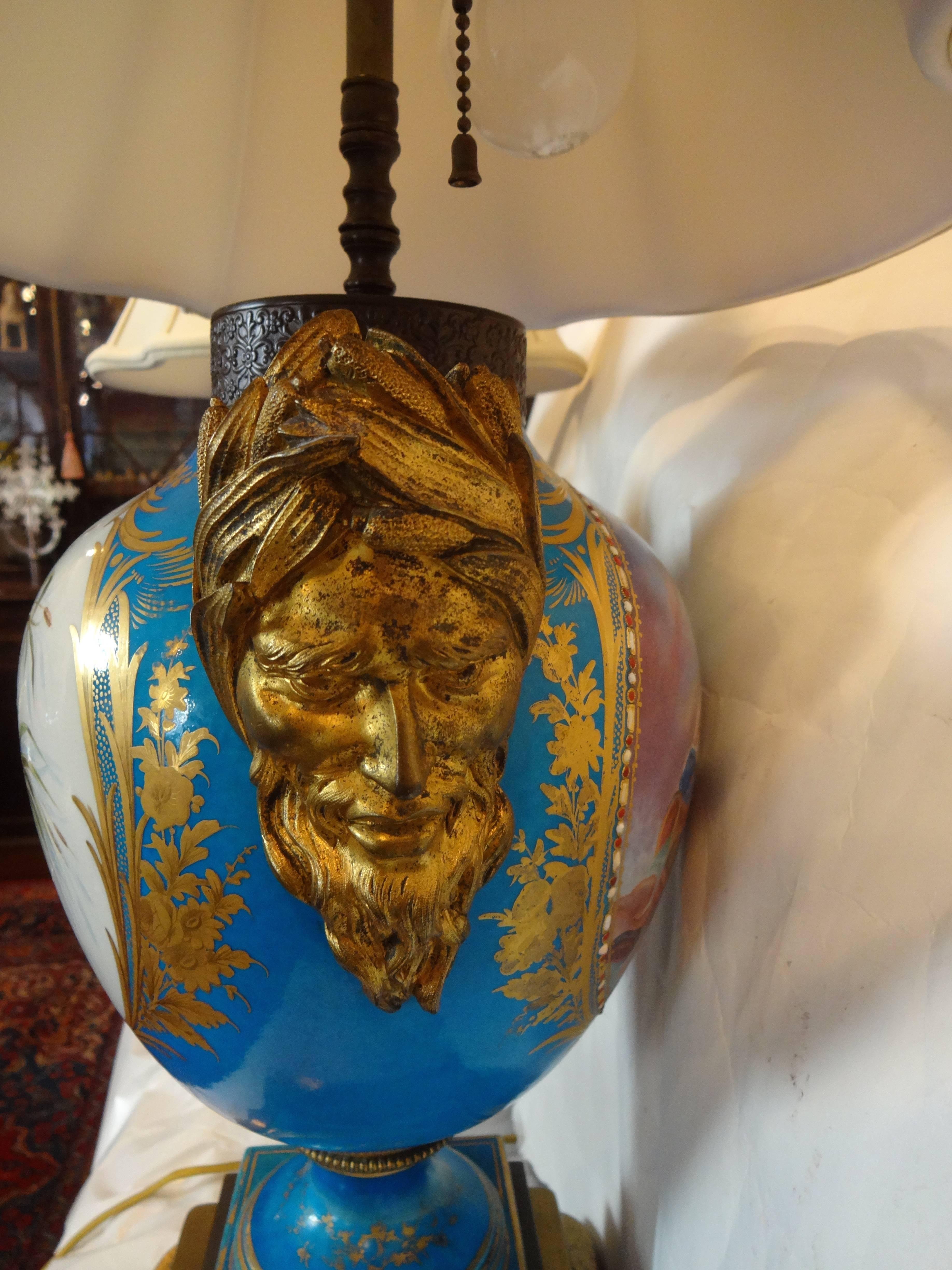 Pair of French Samson Sevres Style Lamps  3