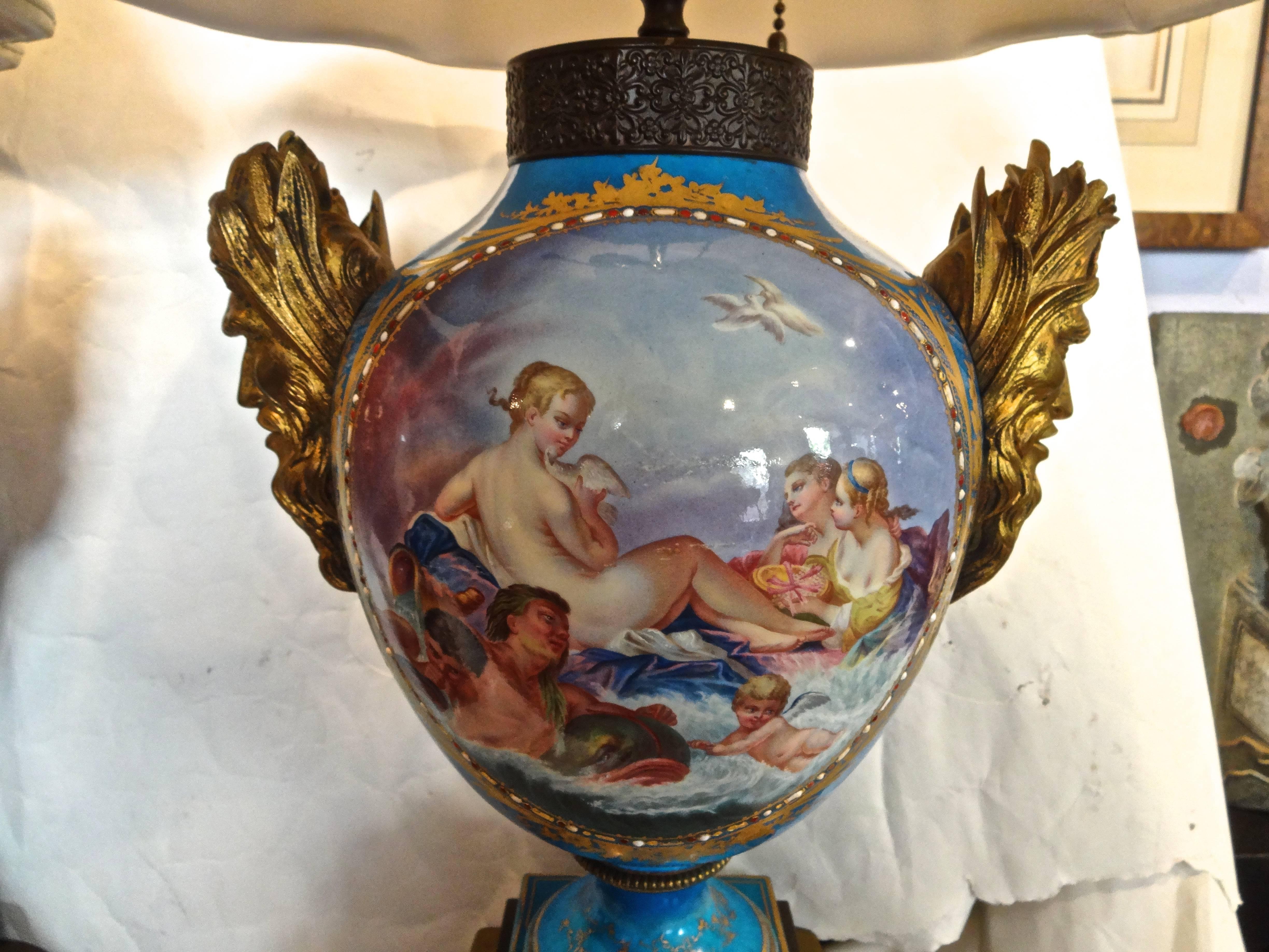 Pair of French Samson Sevres Style Lamps  2