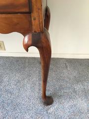 Queen Anne Cherry Bonnet-Top Highboy, New England