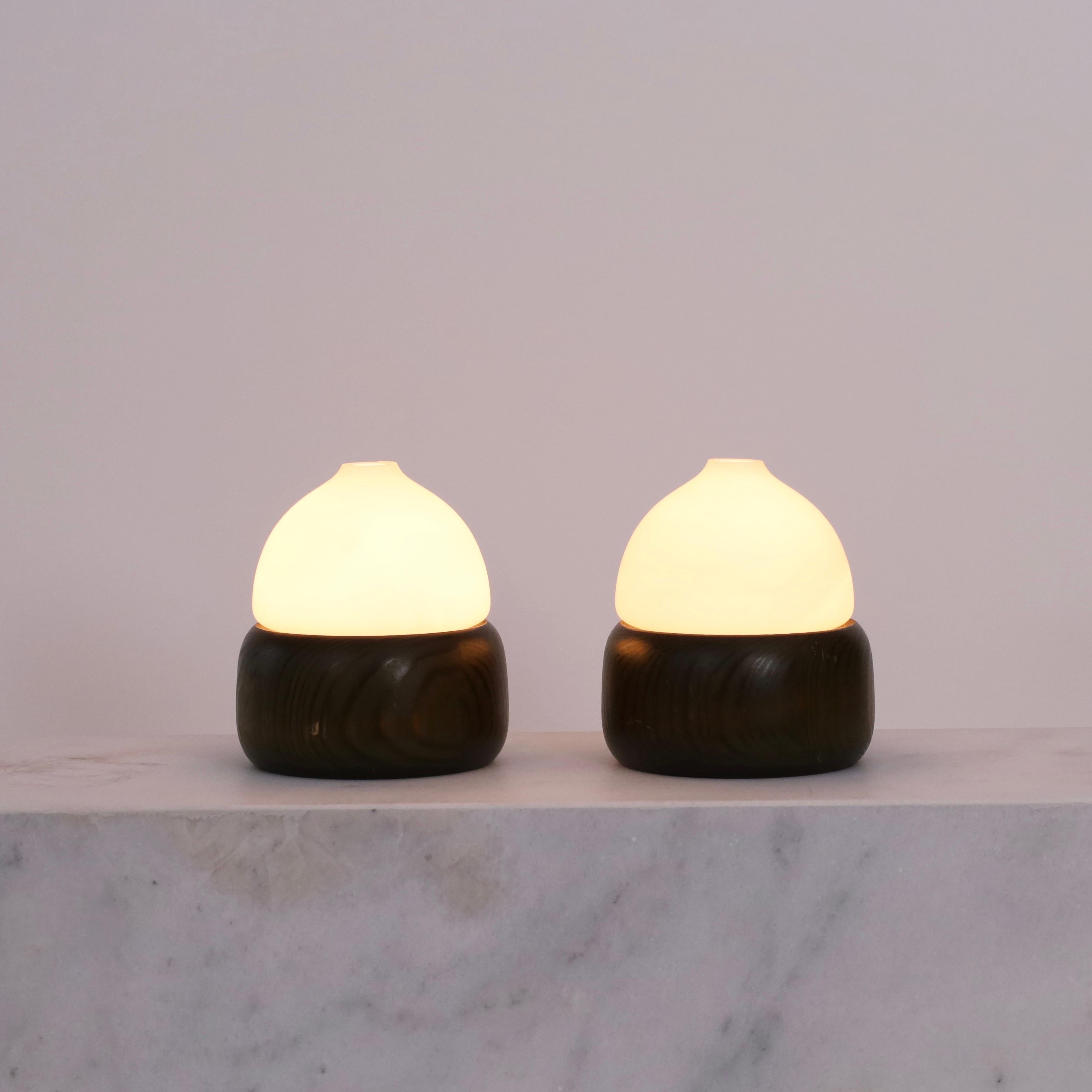 Set of Swedish Pine Wood Night Lamps by Aneta, Sweden, 1970s For Sale 6