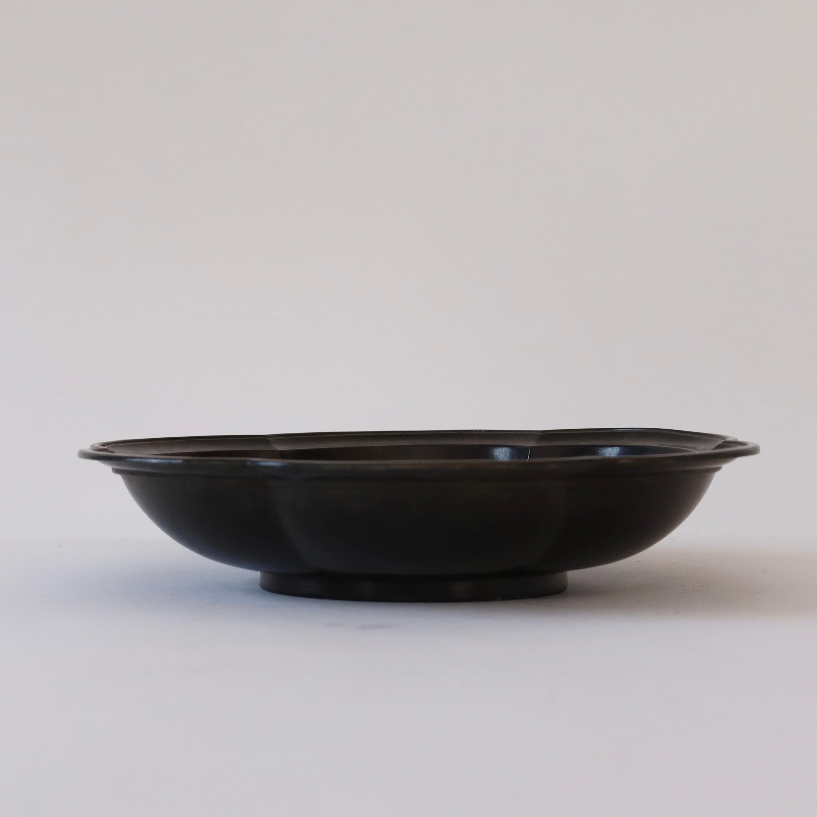 Just Andersen Art Deco bowl, 1930s, Denmark In Good Condition For Sale In Værløse, DK