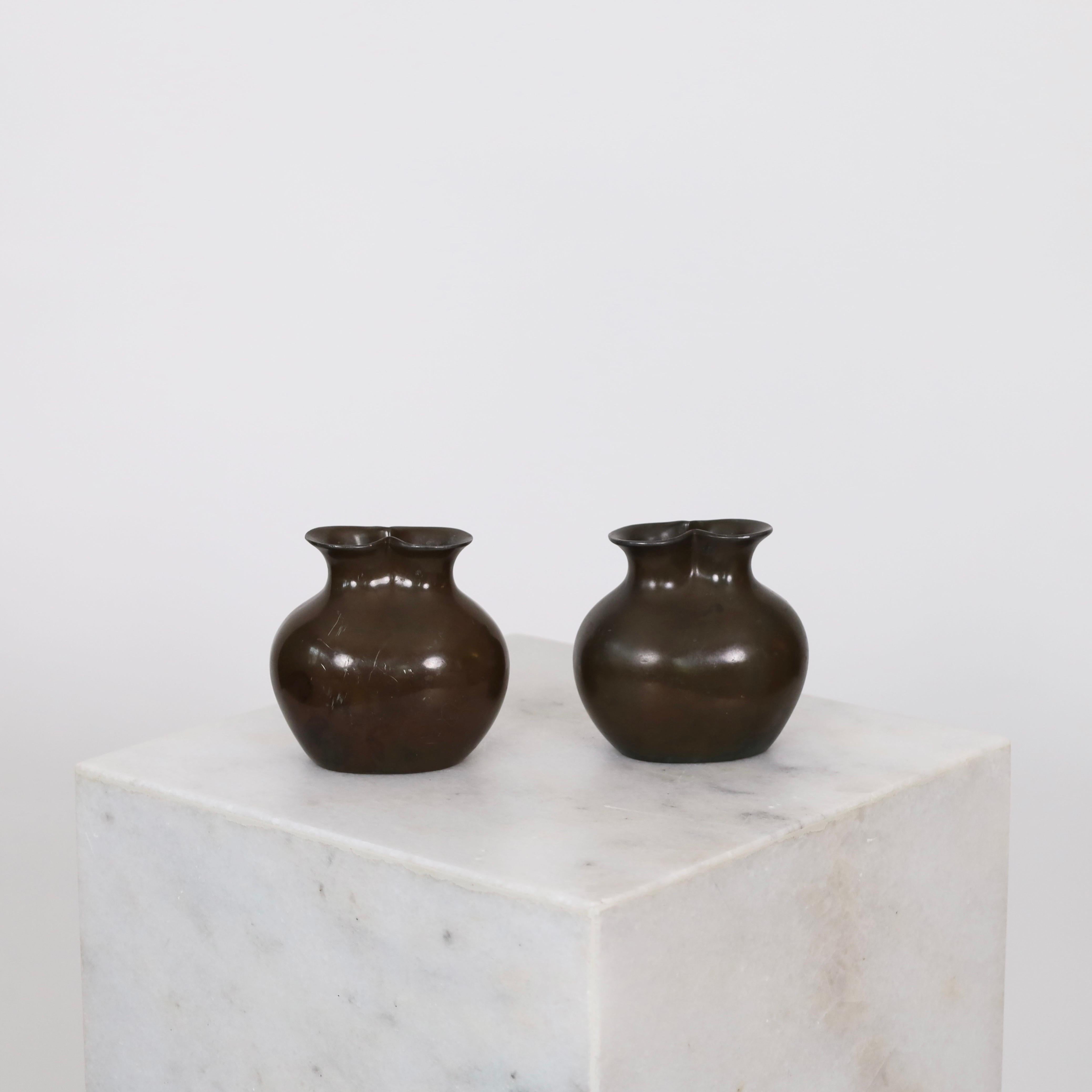 Set of Art Deco Vases by Just Andersen, 1920s, Denmark In Fair Condition For Sale In Værløse, DK