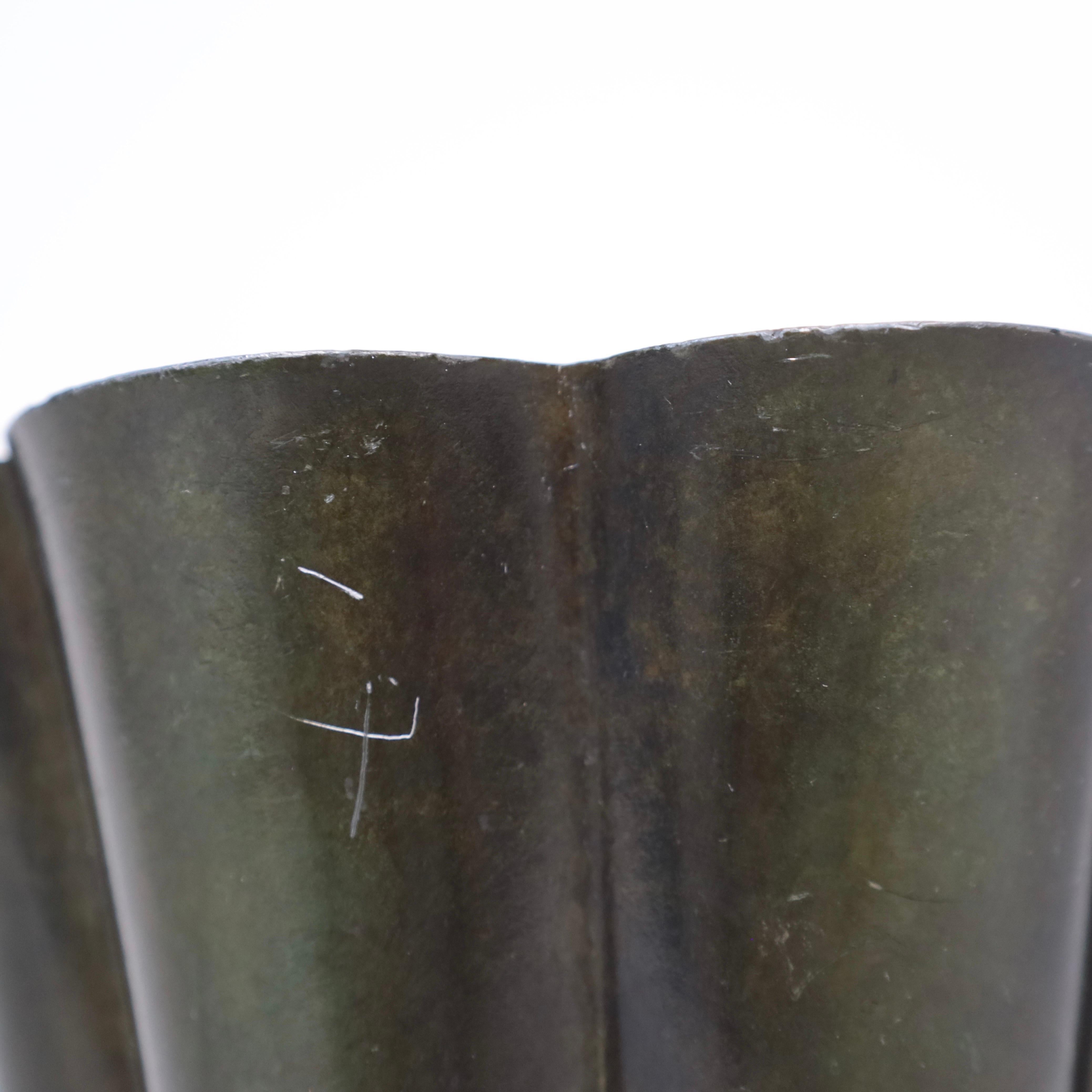 Grand vase Art déco de Just Andersen, années 1940, Danemark en vente 5