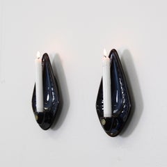 Lampade a candela in ceramica di Einar Johansen per Søholm, anni '70, Danimarca