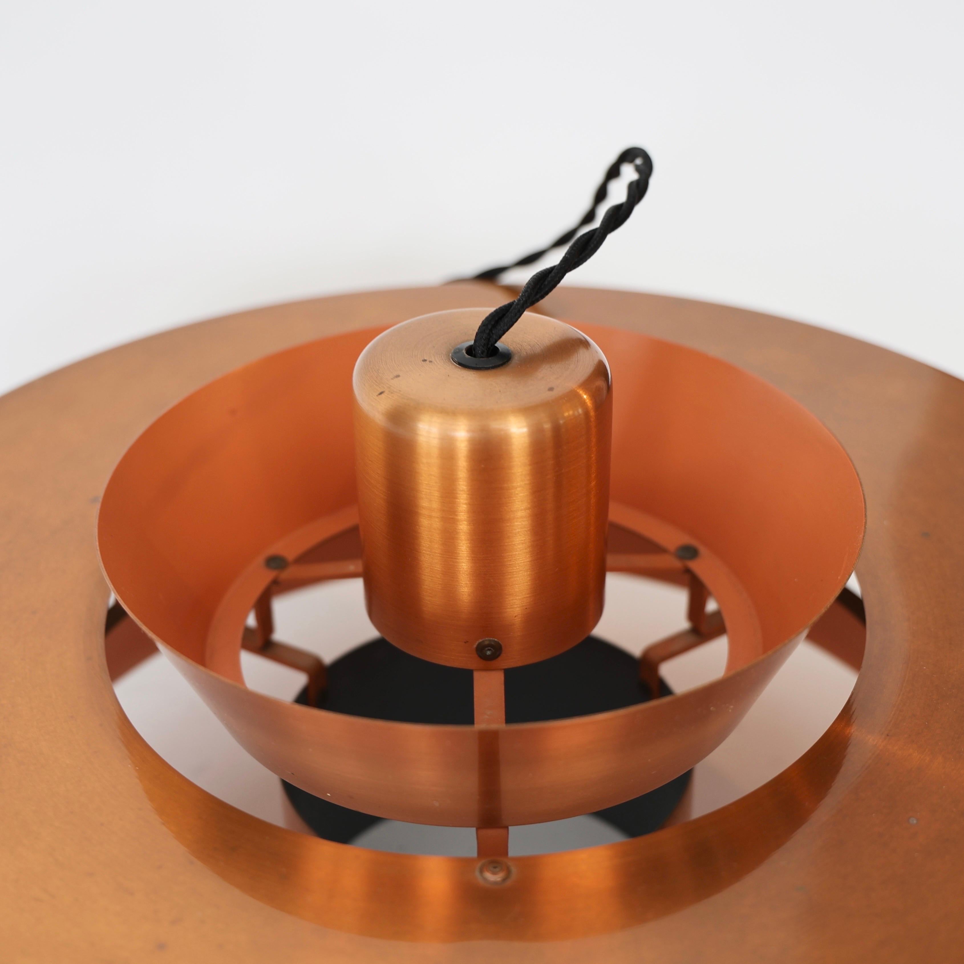 Lampada a sospensione Nova in rame di Jo Hammerborg per Fog and Morup, 1960, Danimarca in vendita 5
