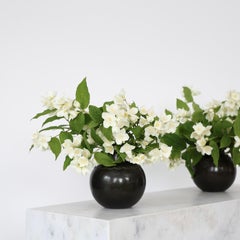Set of Round Diskometal Vases by Just Andersen, 1930s, Denmark