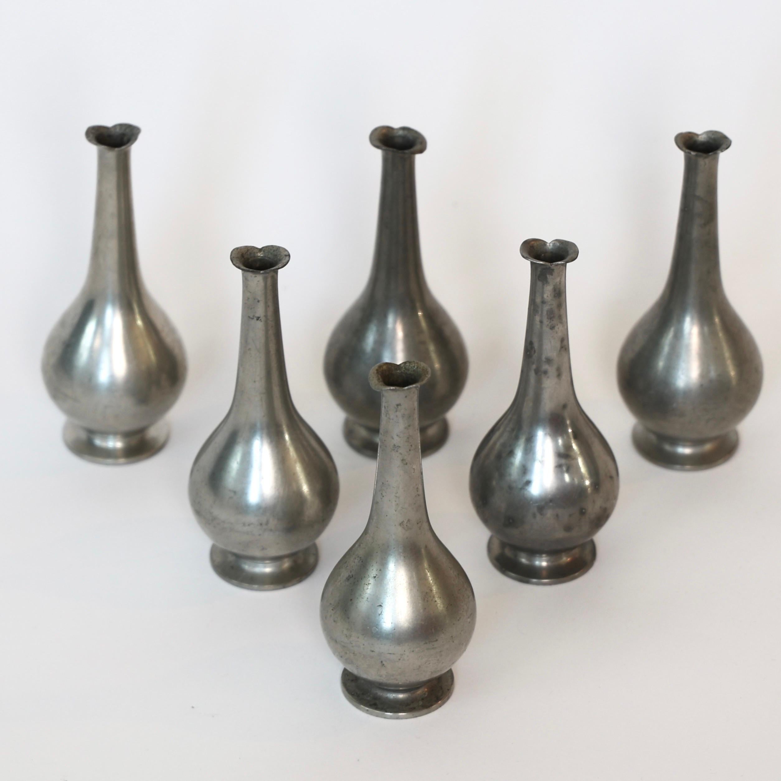 Collection of Pewter Vases by Just Andersen, 1920s, Denmark For Sale 1