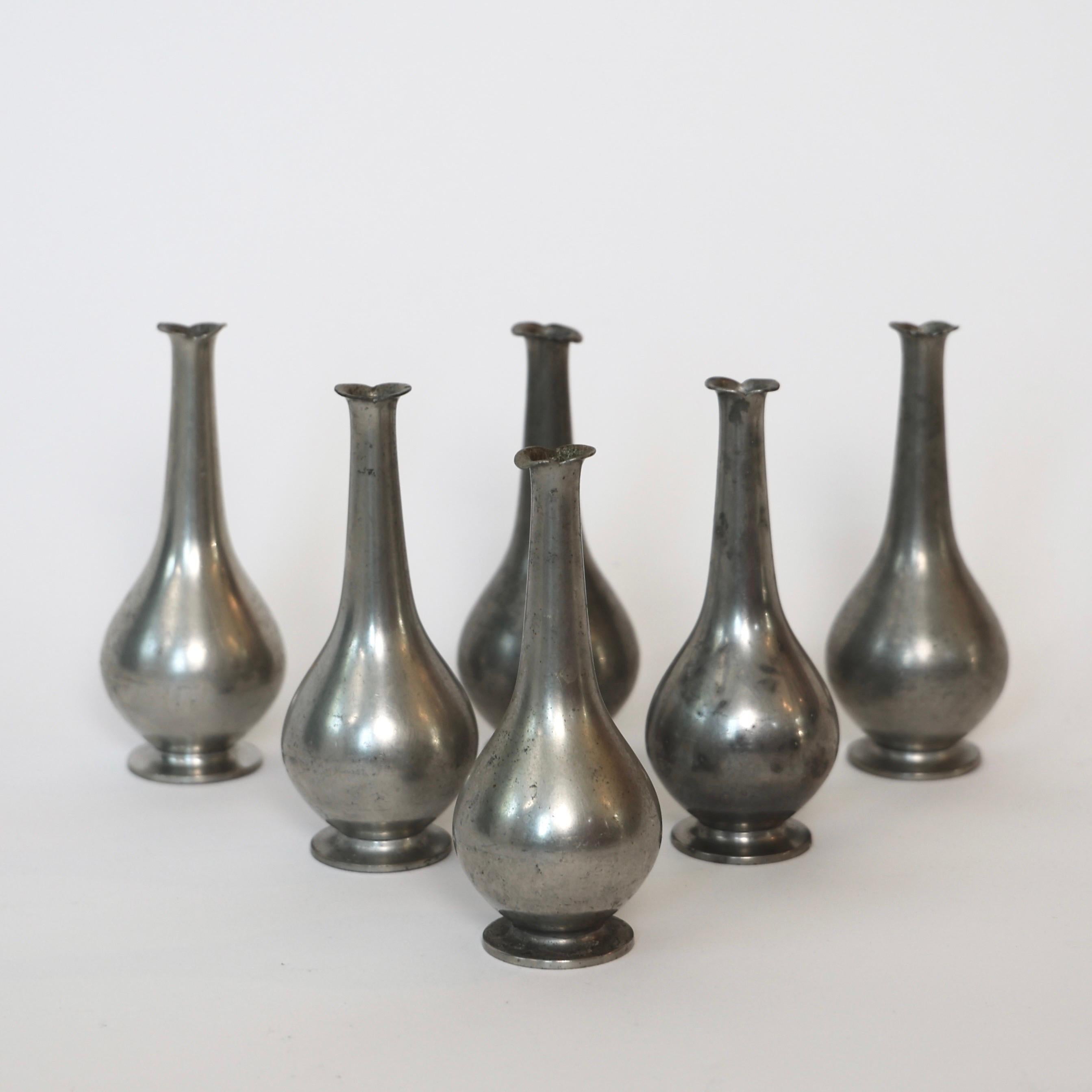 Collection of Pewter Vases by Just Andersen, 1920s, Denmark For Sale 2