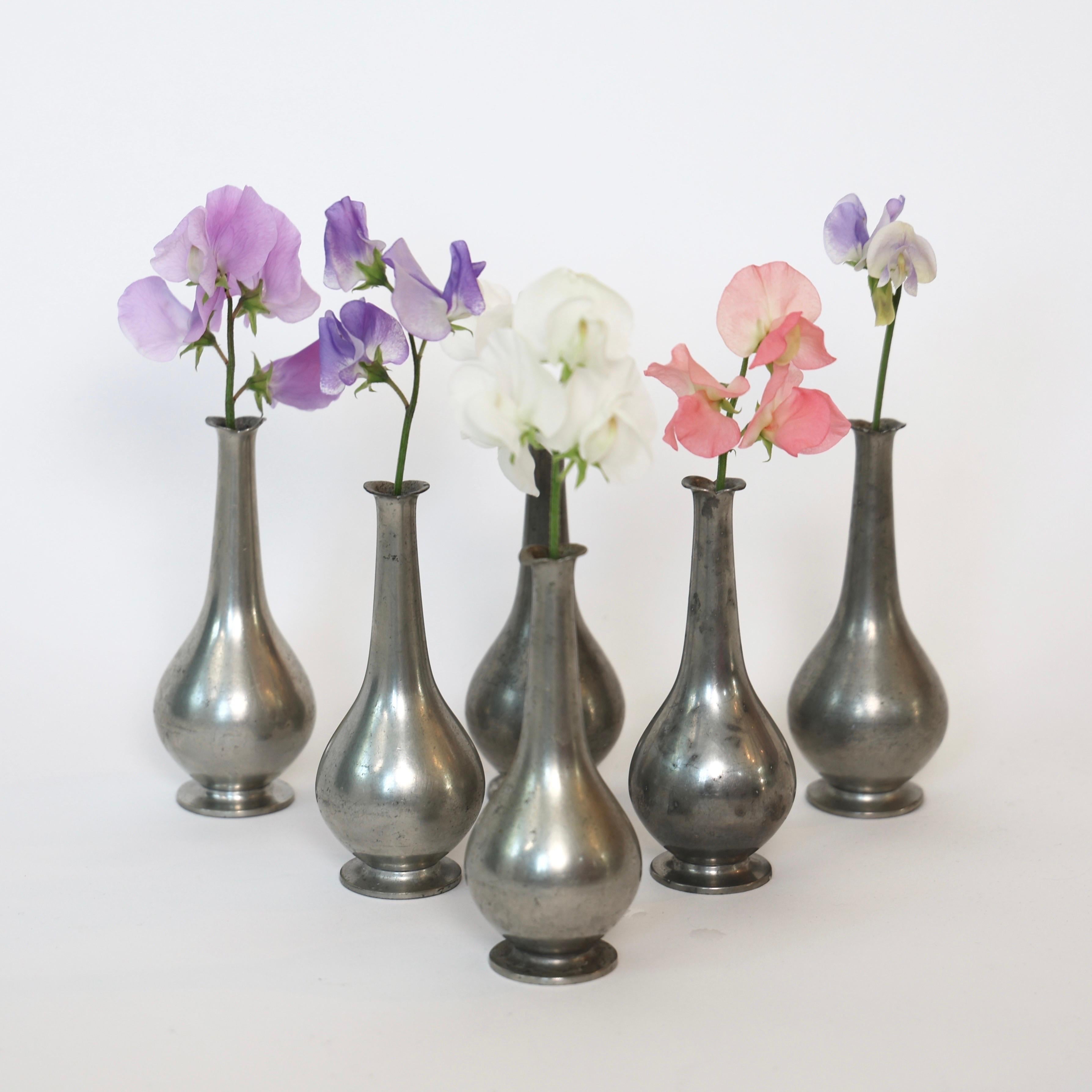 Collection of Pewter Vases by Just Andersen, 1920s, Denmark For Sale 3