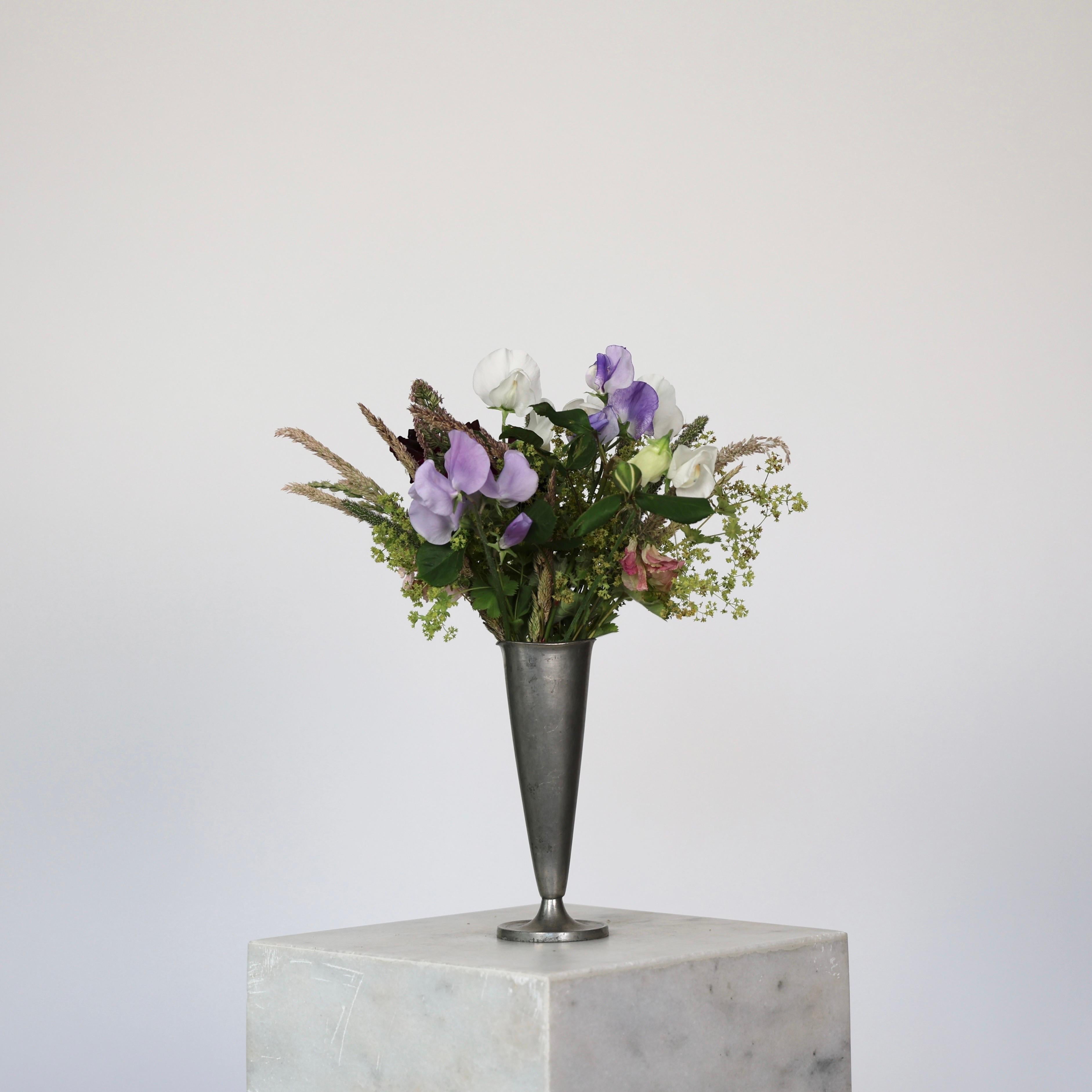 Pewter Vase by Just Andersen, 1950s, Denmark For Sale 3