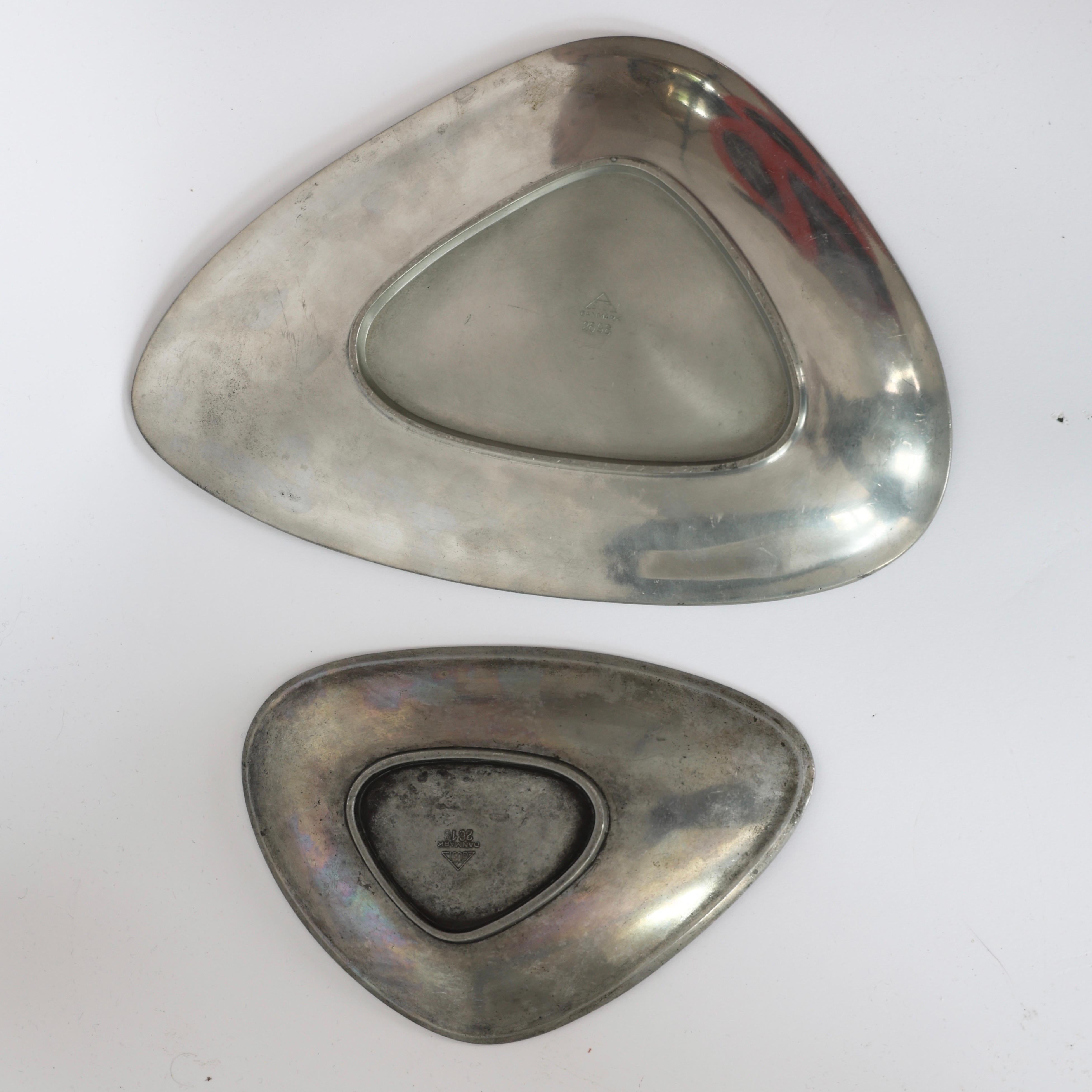 Pewter Plates designed by Arne Erkers for Just Andersen, 1950s, Denmark For Sale 3