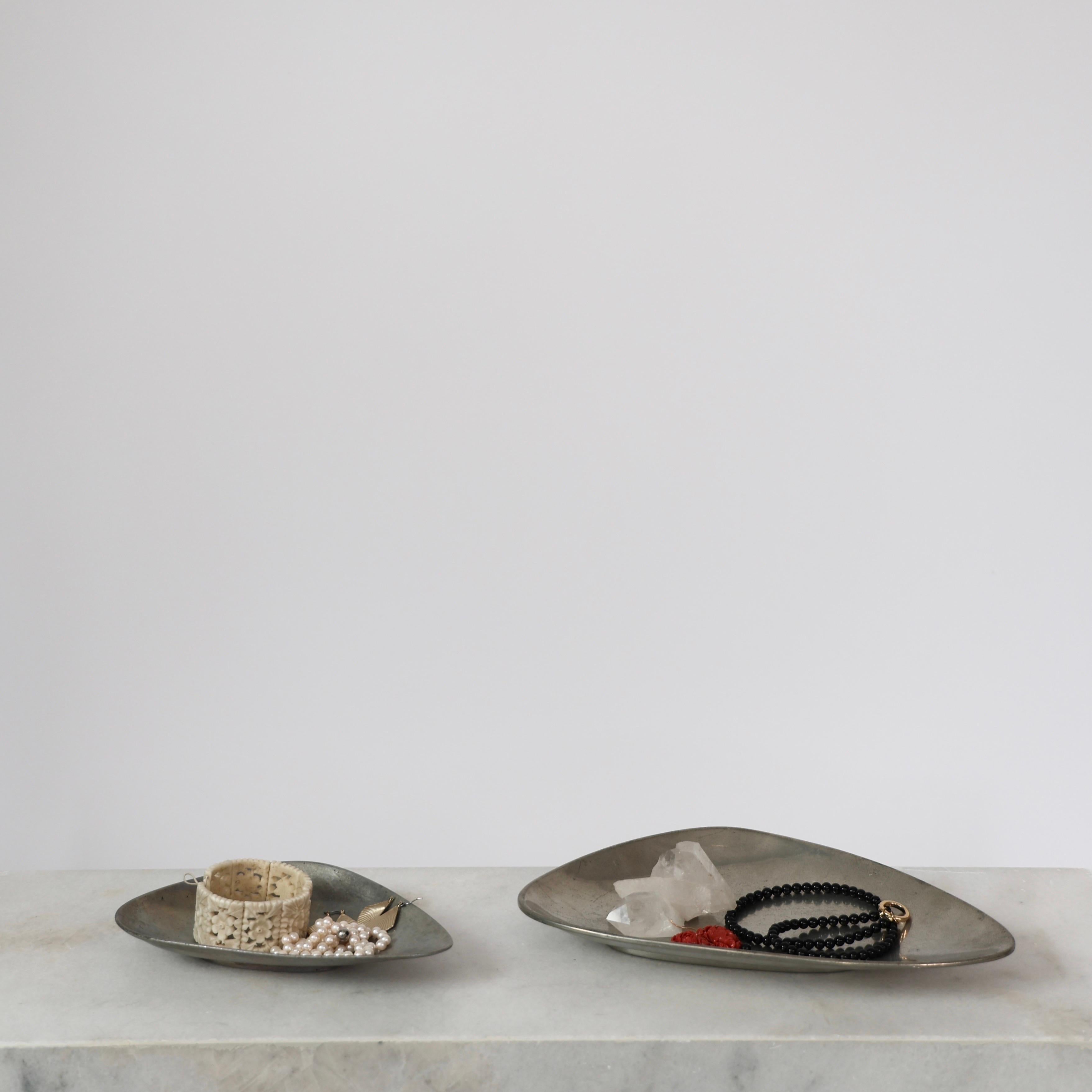 Pewter Plates designed by Arne Erkers for Just Andersen, 1950s, Denmark For Sale 4