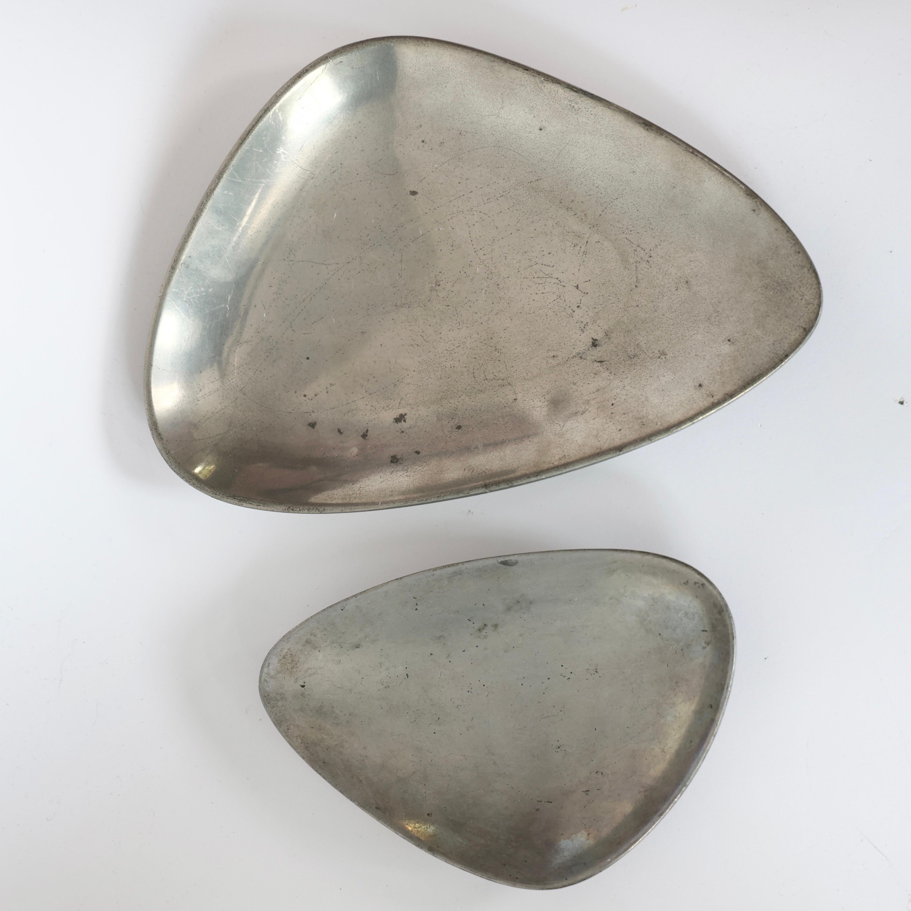 Pewter Plates designed by Arne Erkers for Just Andersen, 1950s, Denmark For Sale 2