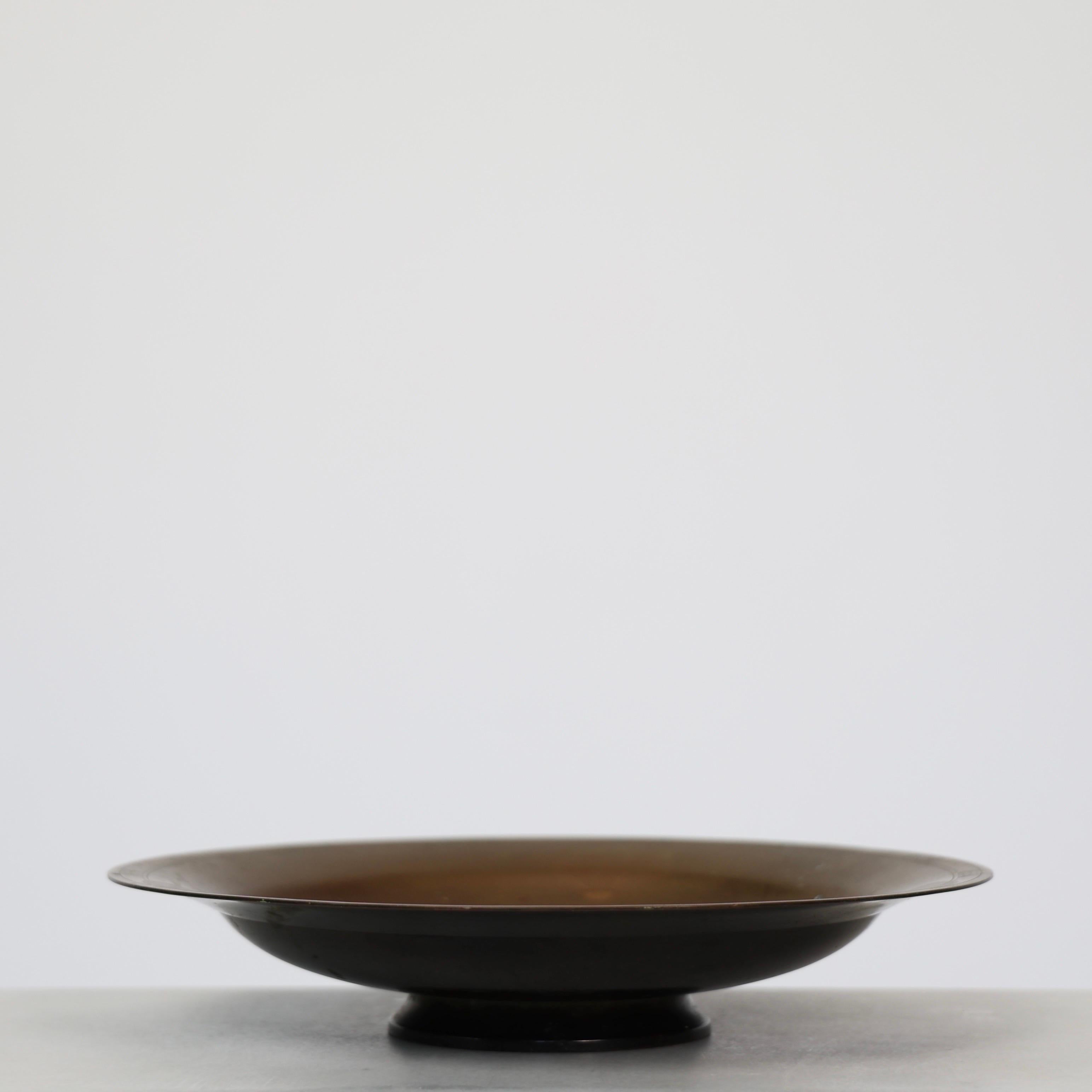 Pedestal Bronze Bowl by Just Andersen, 1930s, Denmark For Sale 1