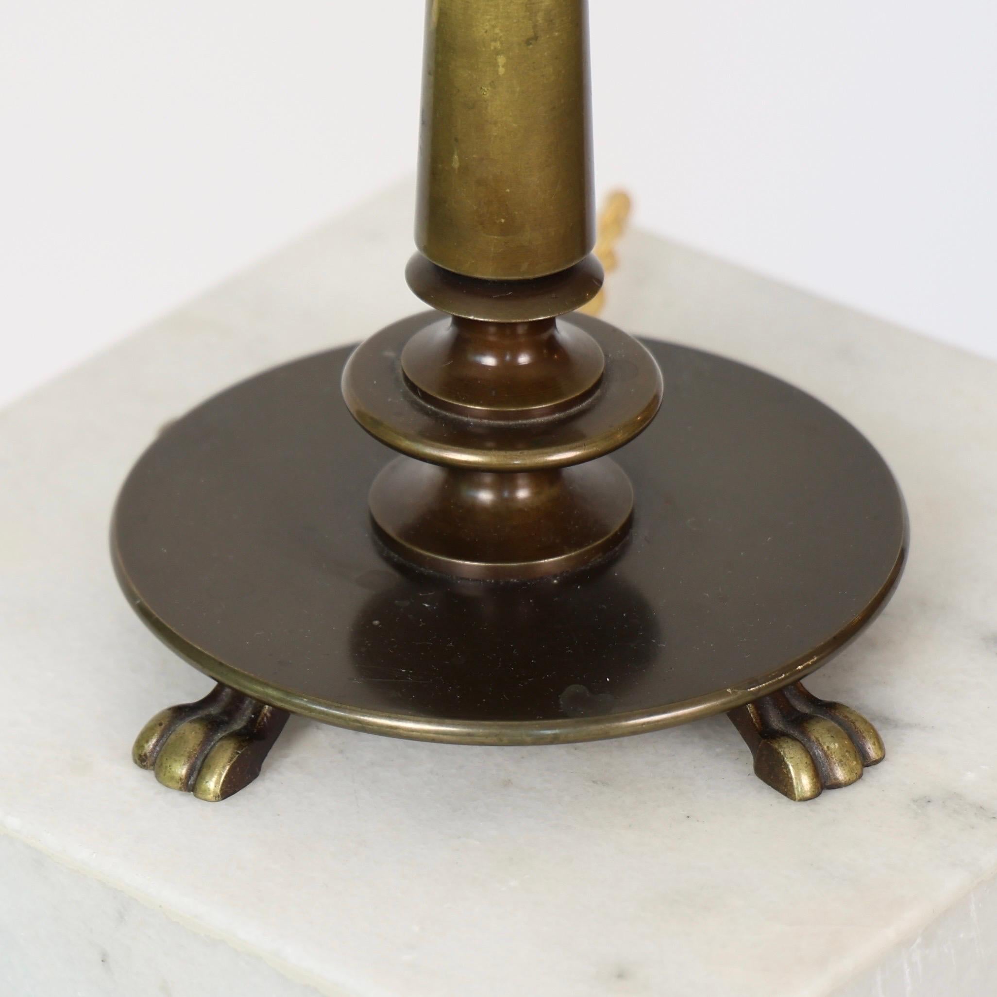 Danish Art Deco Bronze Lamp, 1930s, Denmark For Sale 6