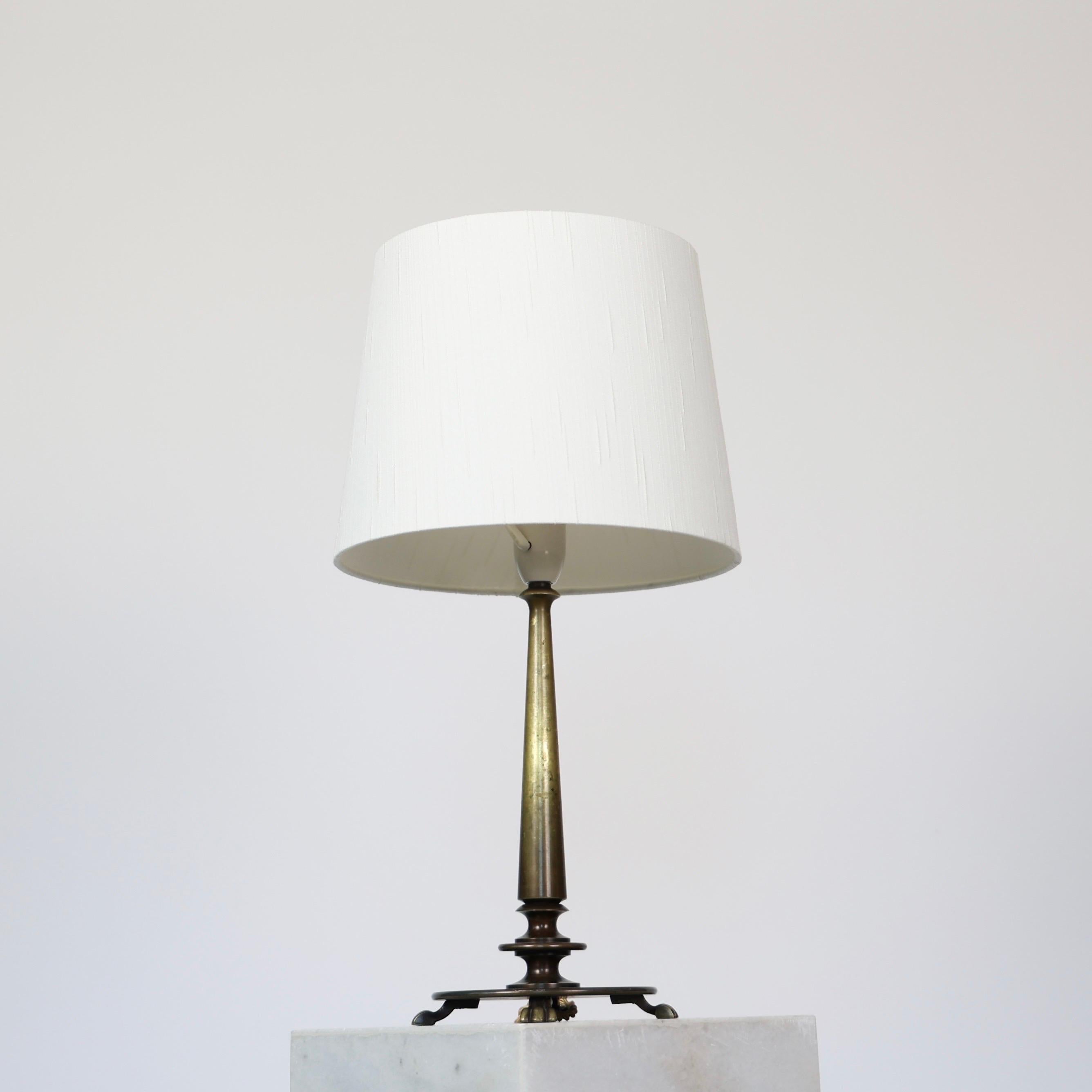 Danish Art Deco Bronze Lamp, 1930s, Denmark For Sale 2