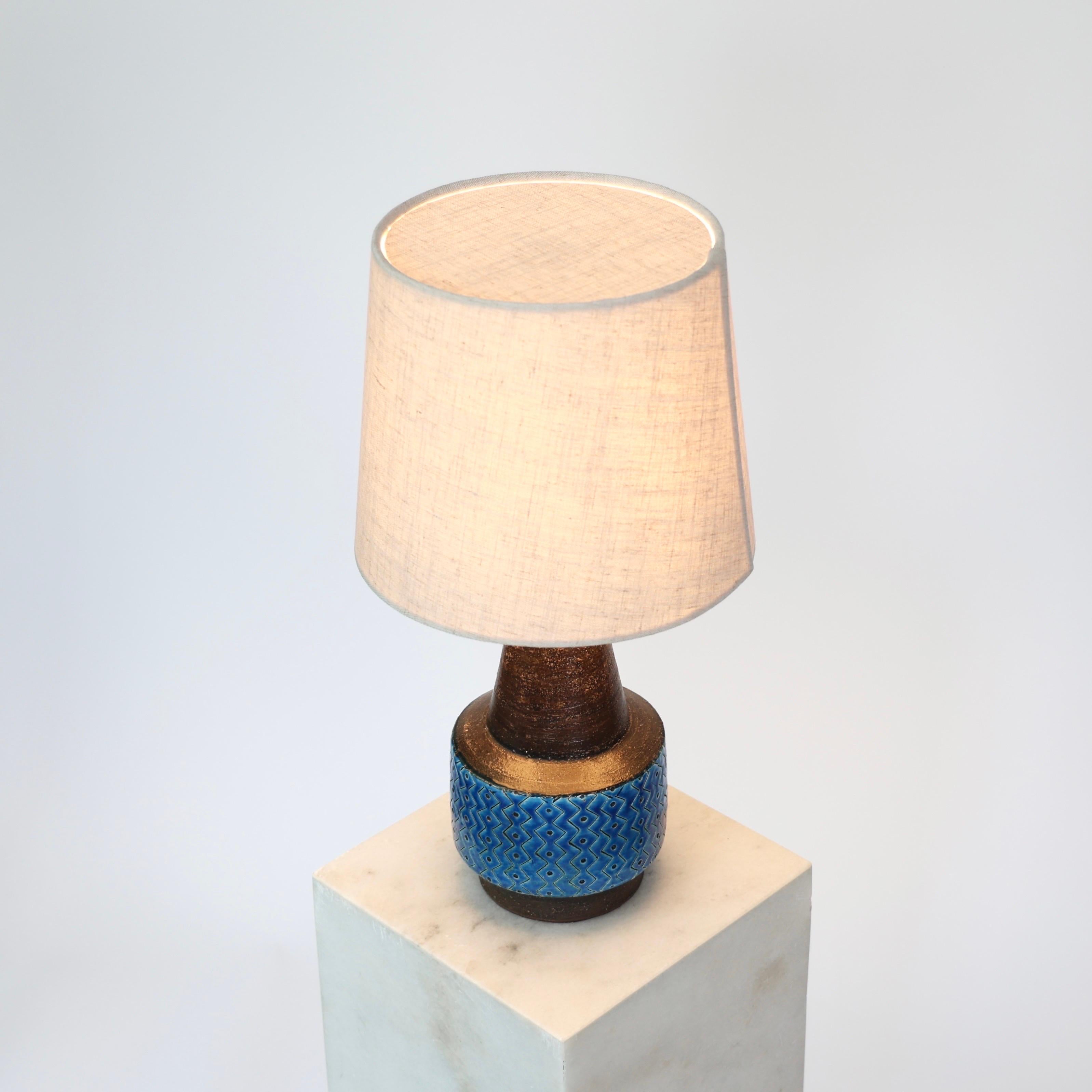Schreibtischlampe aus Steingut von Svend Aage Holm Sorensen, 1950er Jahre (Keramik) im Angebot