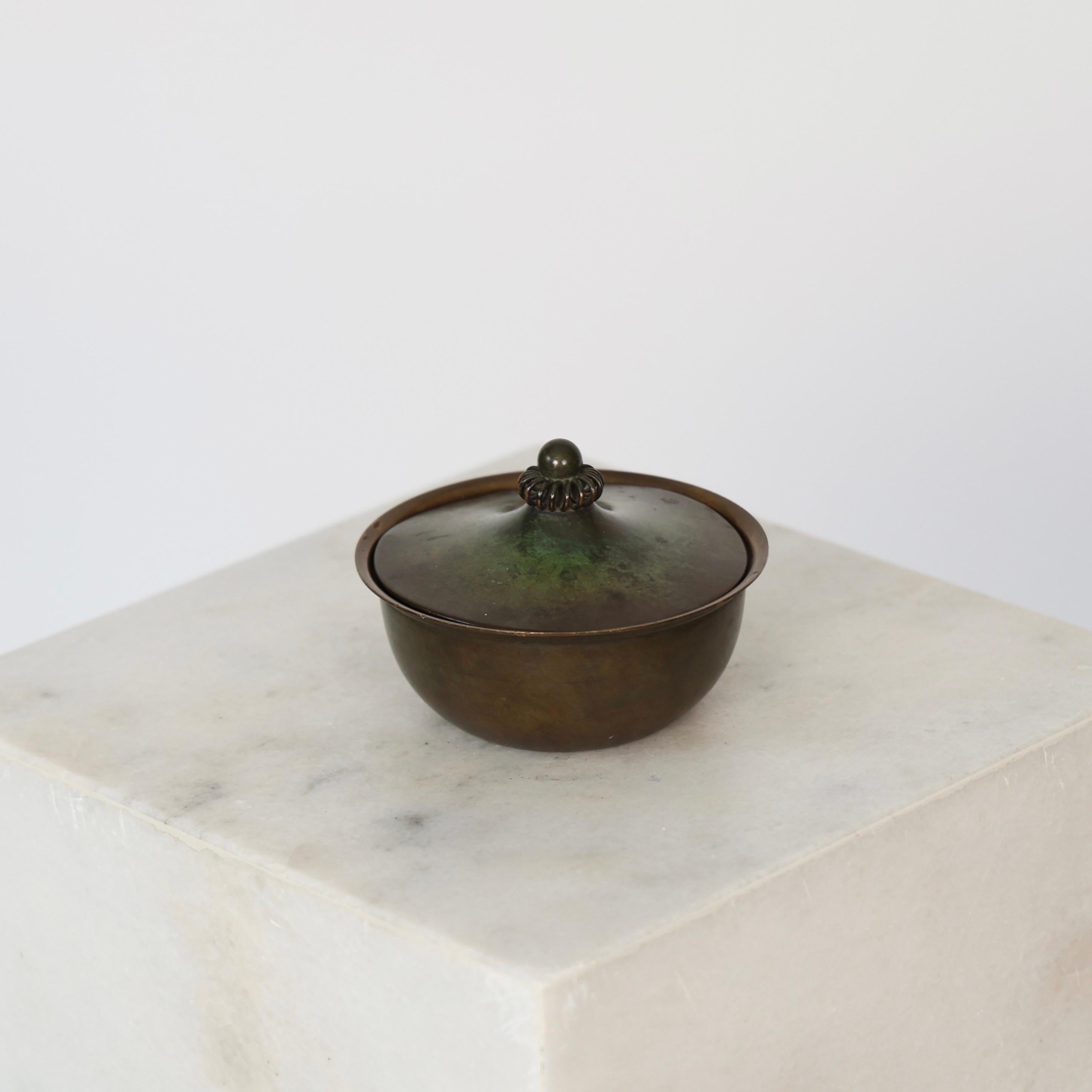 Danish Bronze Jar by Just Andersen, 1930s, Denmark For Sale