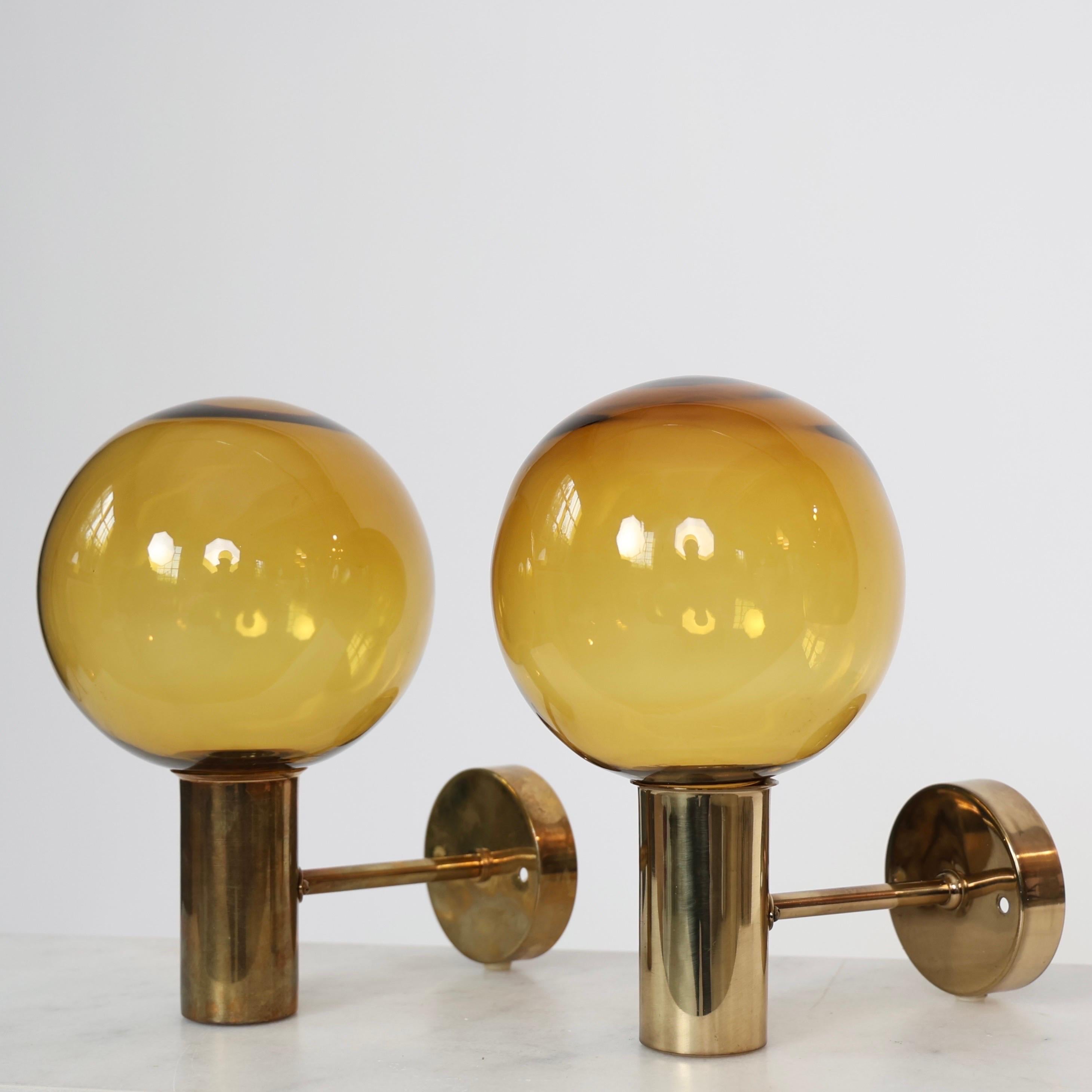 Ottone Set di lampade in ottone Patricia V149 di Hans-Agne Jakobsson, anni '60, Svezia in vendita