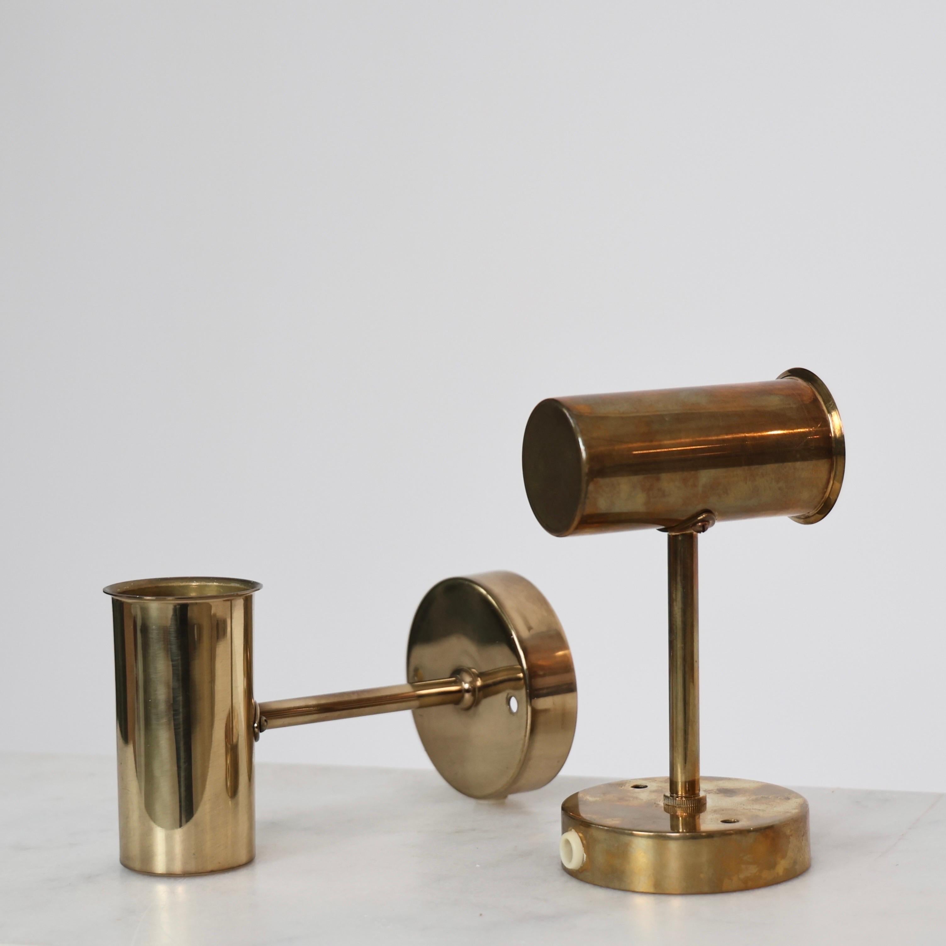 Set di lampade in ottone Patricia V149 di Hans-Agne Jakobsson, anni '60, Svezia in vendita 1