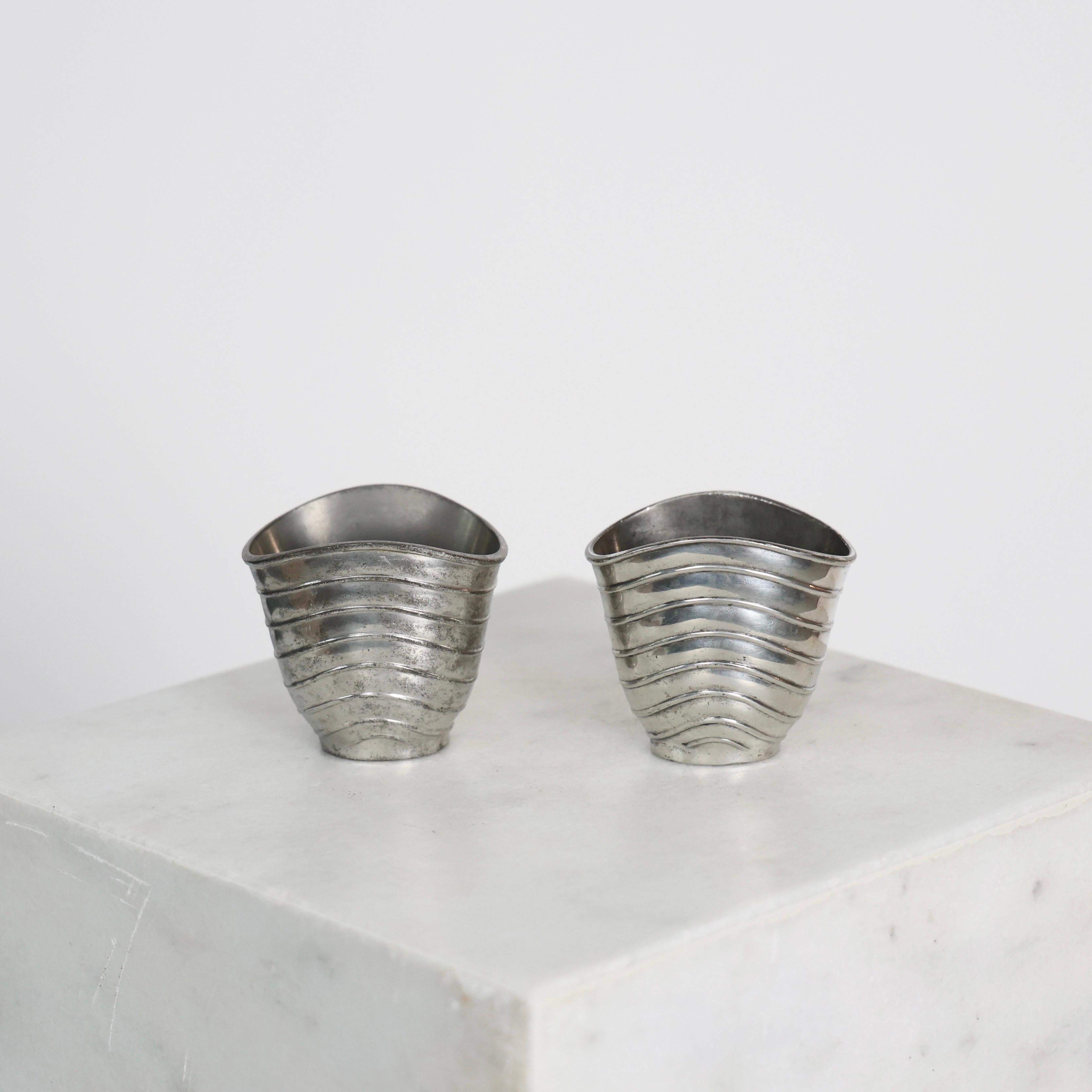 Danese Vasi in peltro di Ellen Schlanbush per Just Andersen, anni '50, Danimarca in vendita