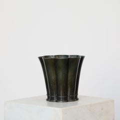 Discometal-Vase im Art déco-Stil von Just Andersen, 1930er Jahre, Dänemark