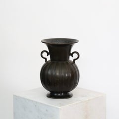 Substantial Diskometal Vase by Just Andersen, 1930s, Denmark
