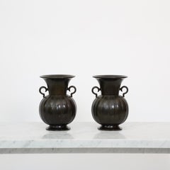 Set of Substantial Art Deco Vases by Just Andersen, 1930s, Denmark