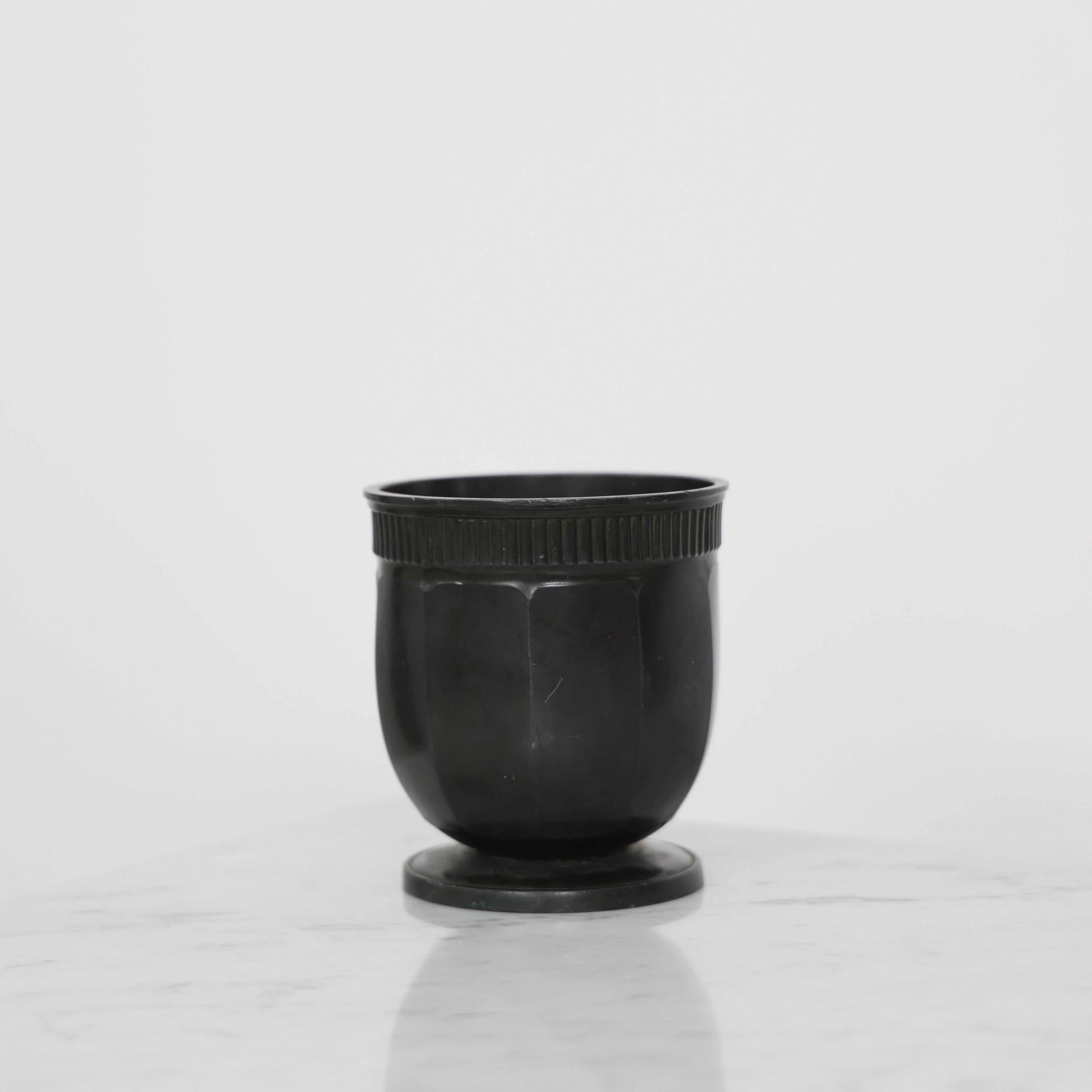 Diskometal Vase by Just Andersen, 1930s, Denmark