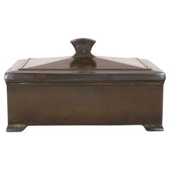 Metal Casket by Just Andersen, 1930s, Denmark