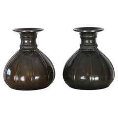 Antique Set of art deco vases by Just Andersen, 1920s, Denmark