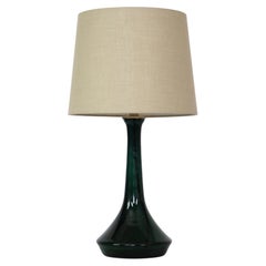 Green Glass Desk Lamp by Lisbeth Brams for Fog & Morup, 1960s, Denmark