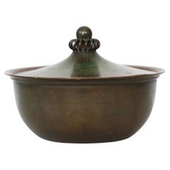Joyero de bronce de Just Andersen, años 30, Dinamarca