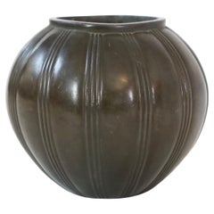 Round Art Deco Vase by Just Andersen, 1930s, Denmark