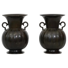Set of Substantial Art Deco Vases by Just Andersen, 1930s, Denmark