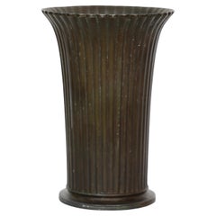 Art Deco Diskometal Vase by Just Andersen, 1940s, Denmark Art Deco Diskometal Vase by Just Andersen, 1940s, Denmark