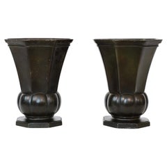 Set di vasi Art Déco di Just Andersen, anni '30, Danimarca