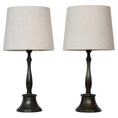 Lampade da tavolo Diskometal di Just Andersen, anni '20, Danimarca