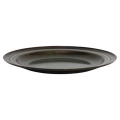 Art Deco Schale aus Hellbronze von Just Andersen, 1930er Jahre, Dänemark