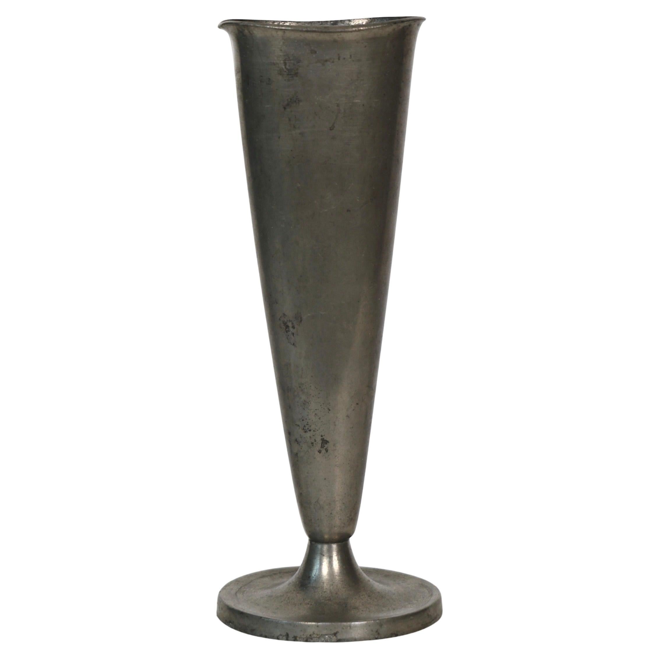 Pewter Vase by Just Andersen, 1950s, Denmark For Sale