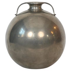 Vaso rotondo in peltro di Just Andersen, anni '30, Danimarca