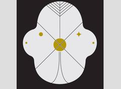 Hanging Mirror (KING) by Jamie Hayon