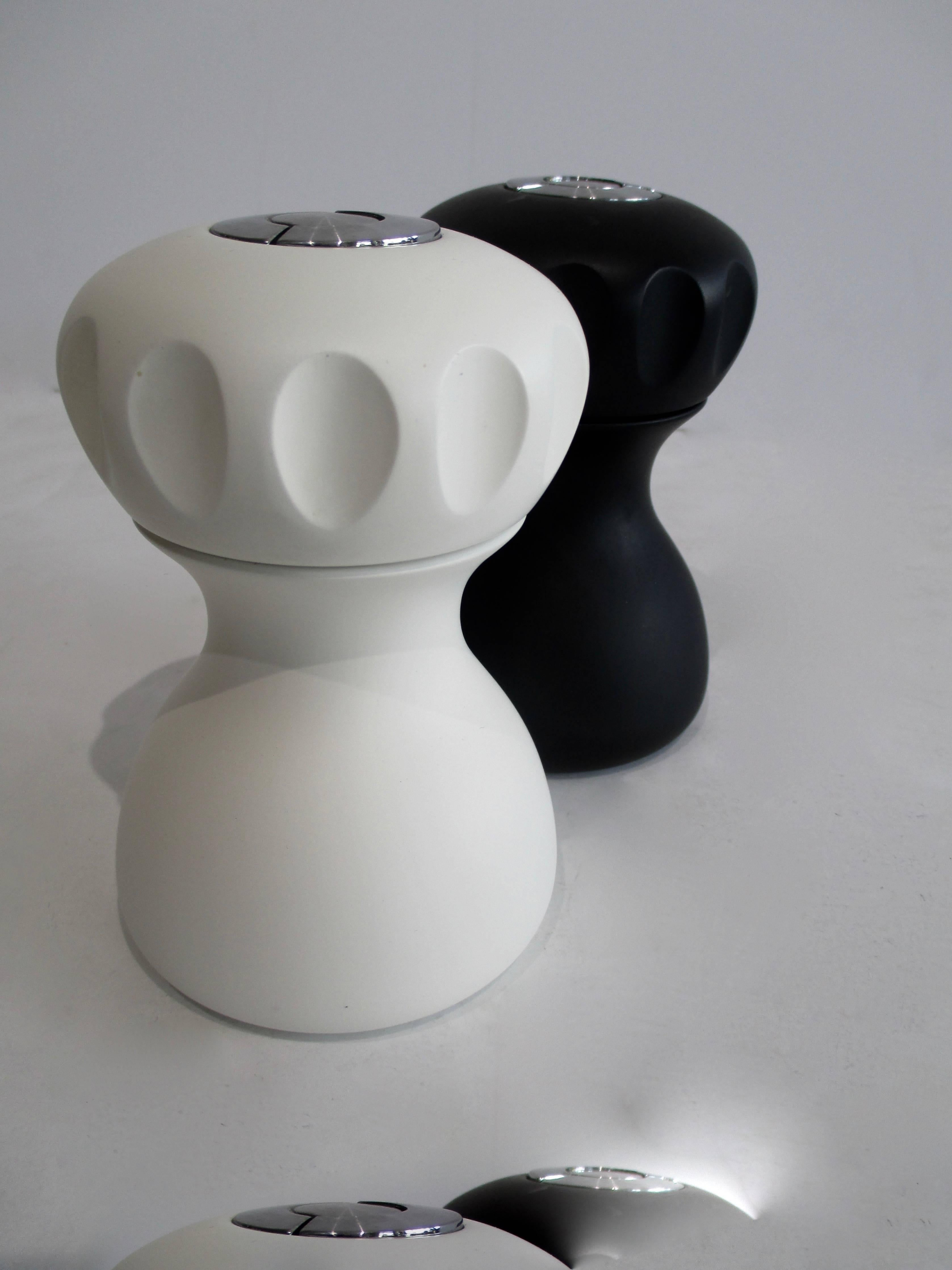 Lacquered Salt and Pepper Mills by Mark Newson For Sale