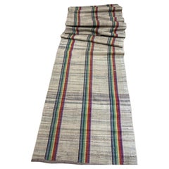 19th Century Antique American Rag Rug Runner