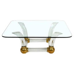 Mid Century Lucite Cocktail Coffee Table
