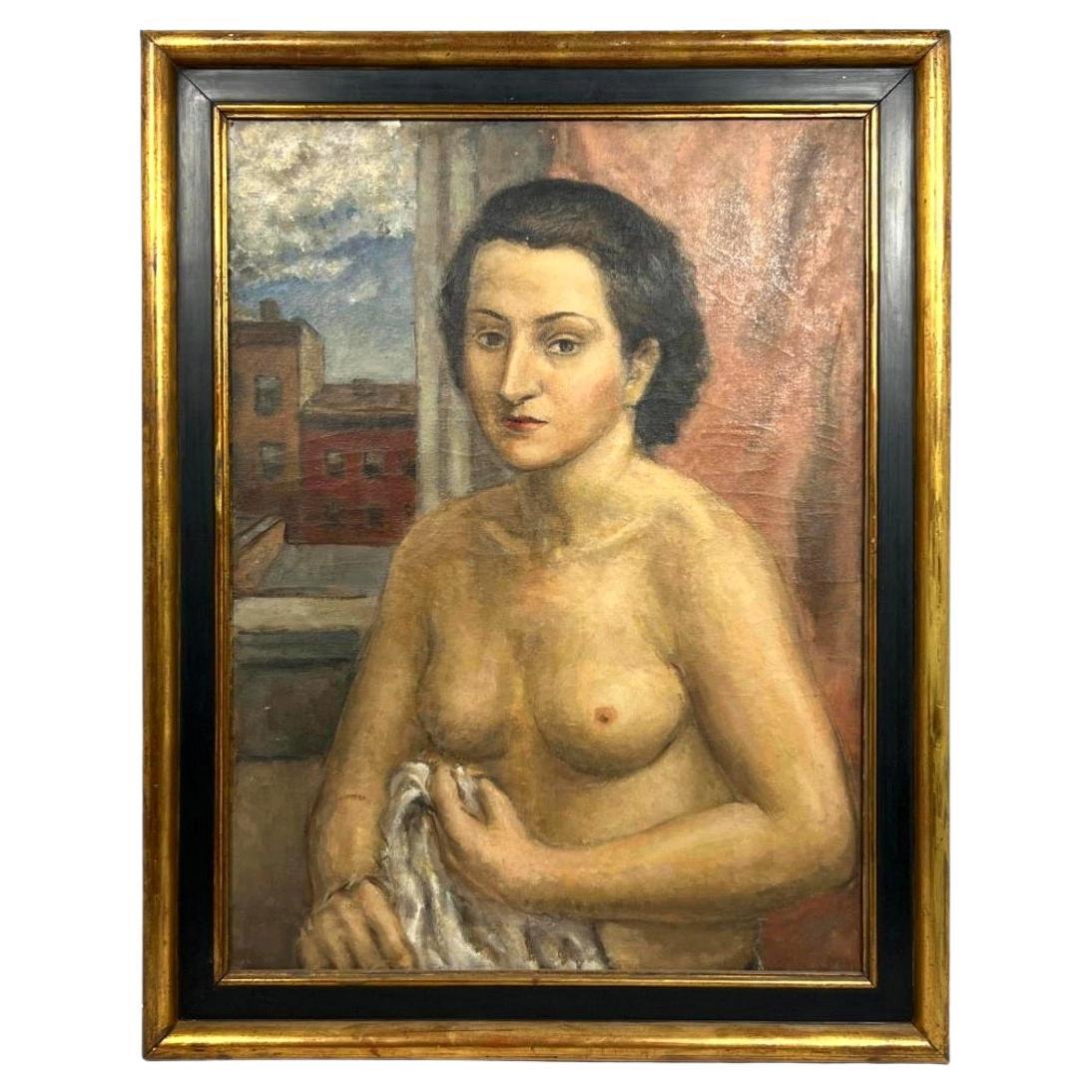 Nude Oil on Canvas By Jacob Glushakow