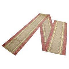 American 19th Century Hand-Woven Rag Rug Runner