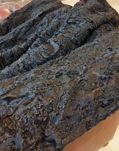 Real Natural King Size Fur Blanket Karakul Lamb
