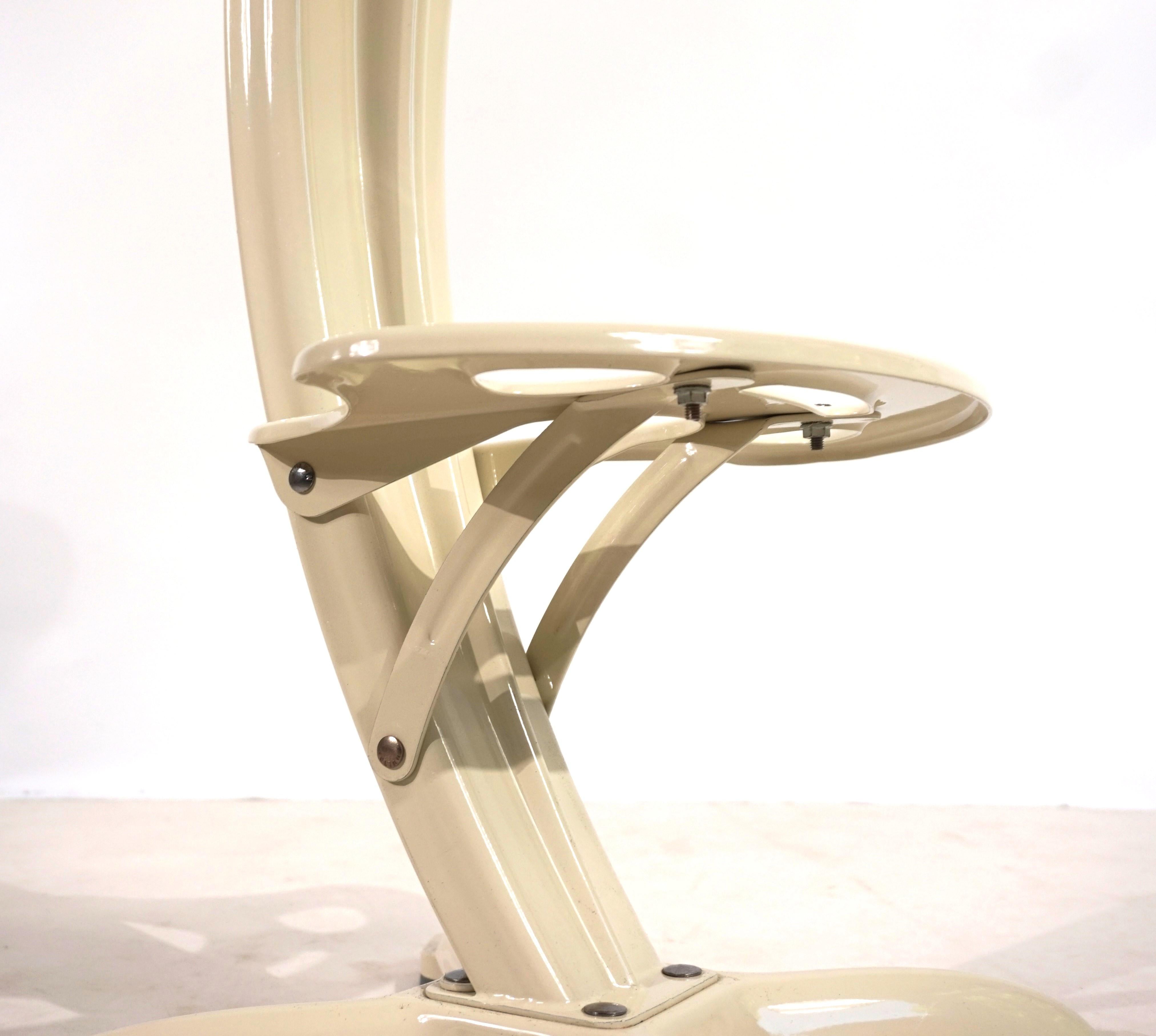 Lotus-Barhocker von Yasu Sasamoto für Dulton Co., 1990 (Lackiert) im Angebot
